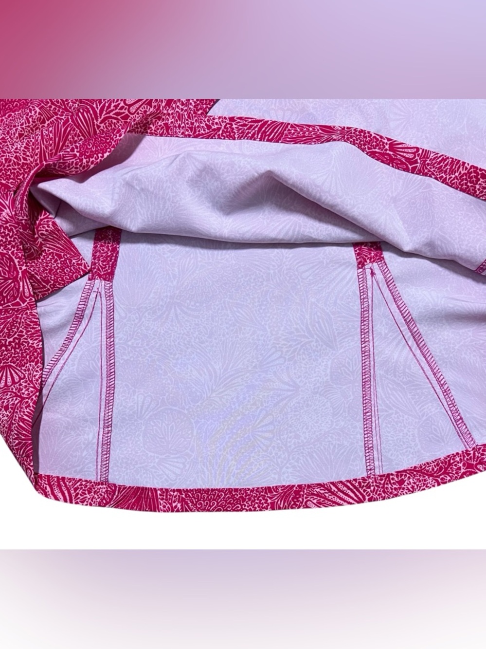 RipSkirt WAILEA Wrap Skirt Med Pink Floral Beach Cover Up Resort Adjustable - Picture 6 of 13